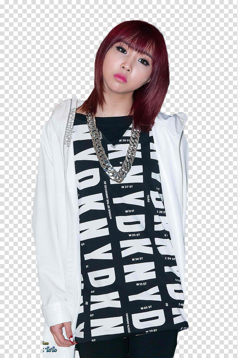 Minzy NE , woman in white hoodie transparent background PNG clipart