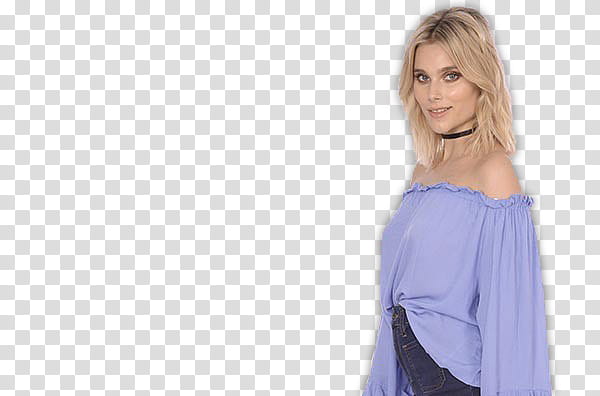 Valentina Zenere, smiling woman wearing blue long-sleeved off-shoulder blouse transparent background PNG clipart