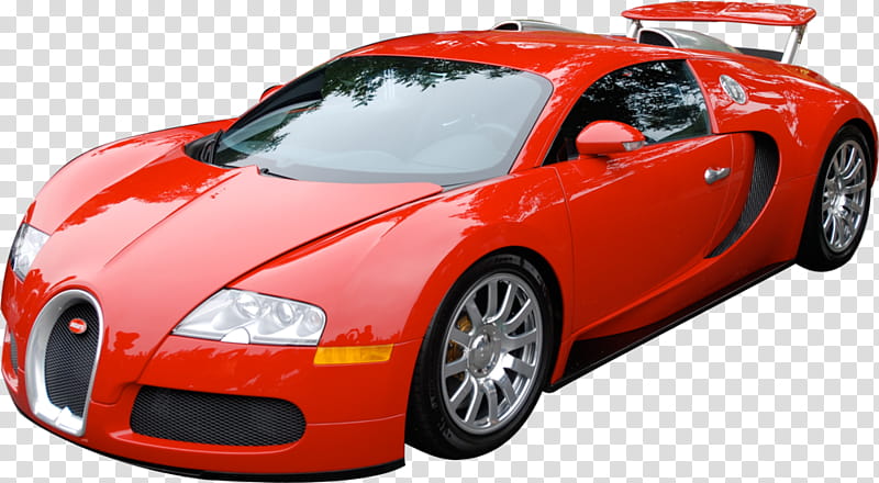 Cartoon Car, 2011 Bugatti Veyron, Bugatti Chiron, Sports Car, Land Vehicle, Supercar, Model Car, Hood transparent background PNG clipart