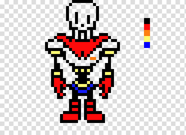 Papyrus Pixel Grid  Undertale pixel art, Pixel art grid, Minecraft pixel  art