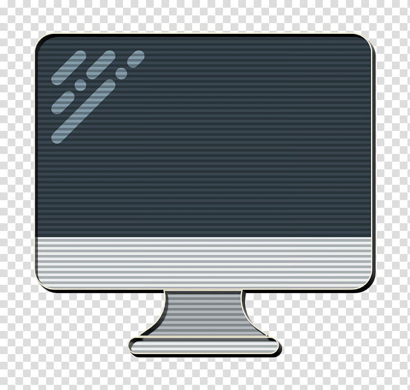 Imac icon Monitor icon Technology Elements icon, Screen, Computer Monitor, Silver transparent background PNG clipart