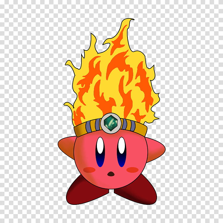 Fire Kirby transparent background PNG clipart