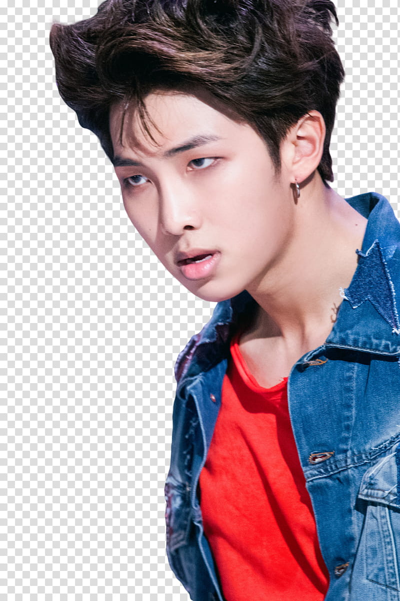 Namjoon BTS, man facing sideways transparent background PNG clipart