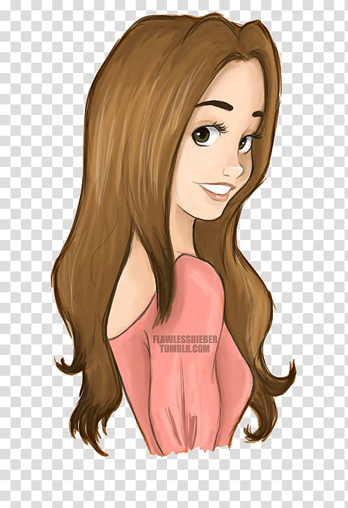 Flawlessbieber  Drawings, brown haired woman painting transparent background PNG clipart