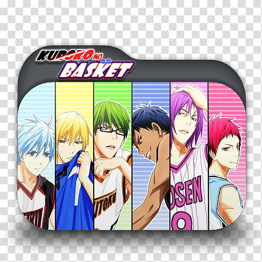 Kuroko no Basket Version  Anime Folder Icon b, Kuroko's Basketball , Kuroko NO Basket anime folder transparent background PNG clipart