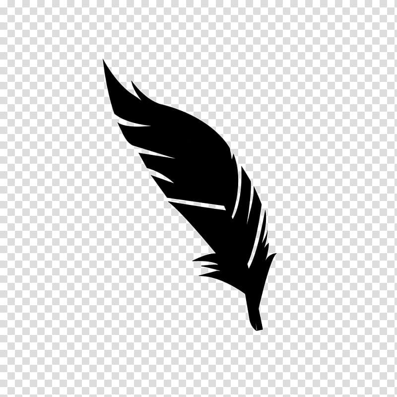 Leaf Silhouette, Feather, Quill, Beak, Black M, Wing, Pen, Logo transparent background PNG clipart