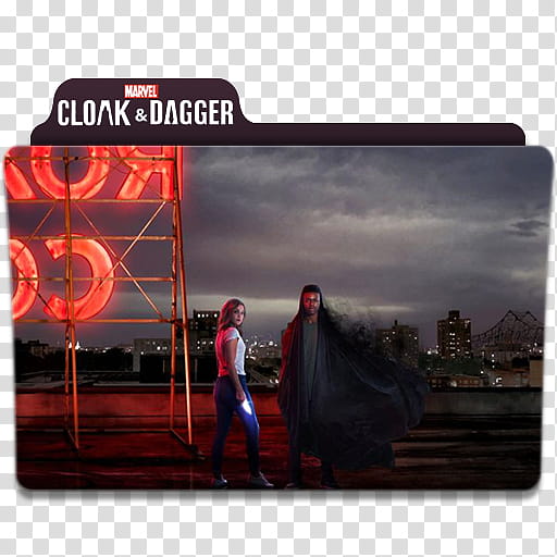 Marvel Cloak And Dagger Folder Icon, Marvel's Cloak & Dagger transparent background PNG clipart