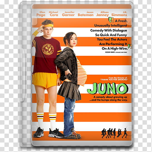 Movie Icon , Juno, Juno DVD case transparent background PNG clipart