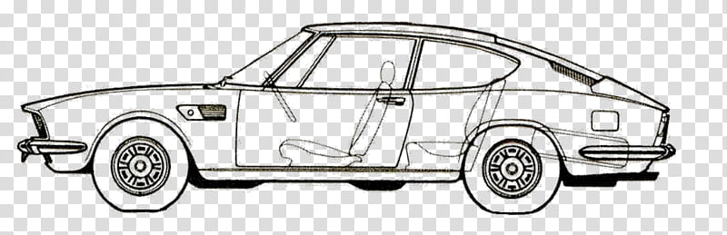 Fiat Dino Car, Fiat Ritmo, Fiat Strada, Vehicle, Engine, Drawing, Dino 206 Gt And 246 Gt, Line Art transparent background PNG clipart