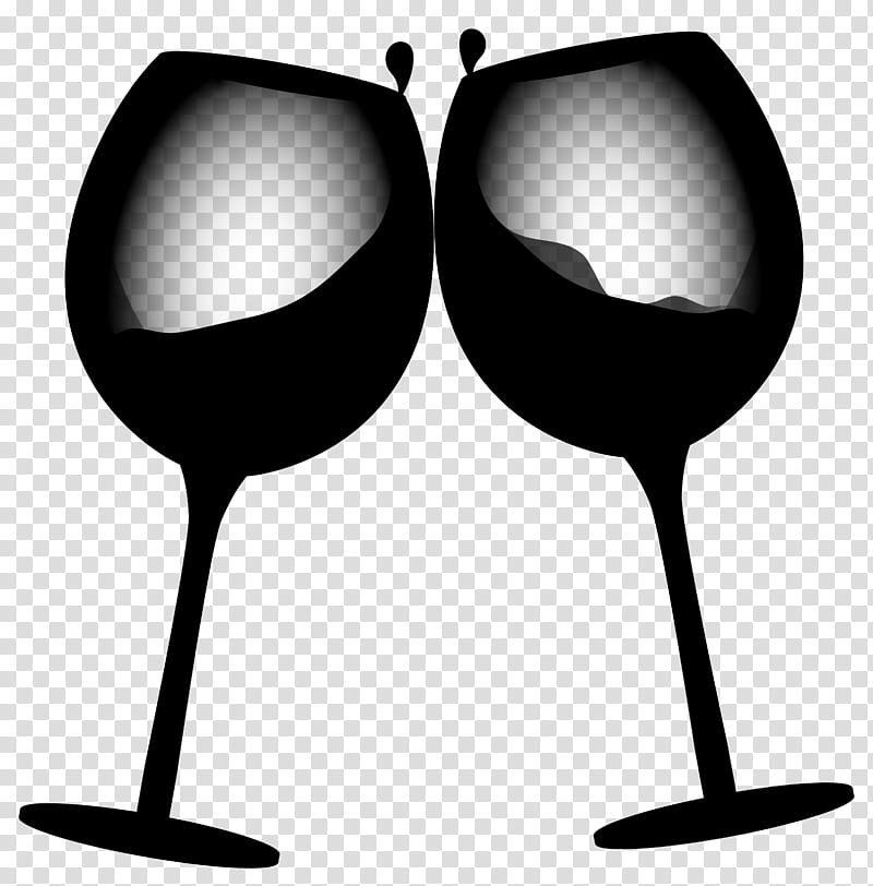 Wine glass, Stemware, Drinkware, Tableware, Champagne Stemware, Snifter, Glasses, Blackandwhite transparent background PNG clipart