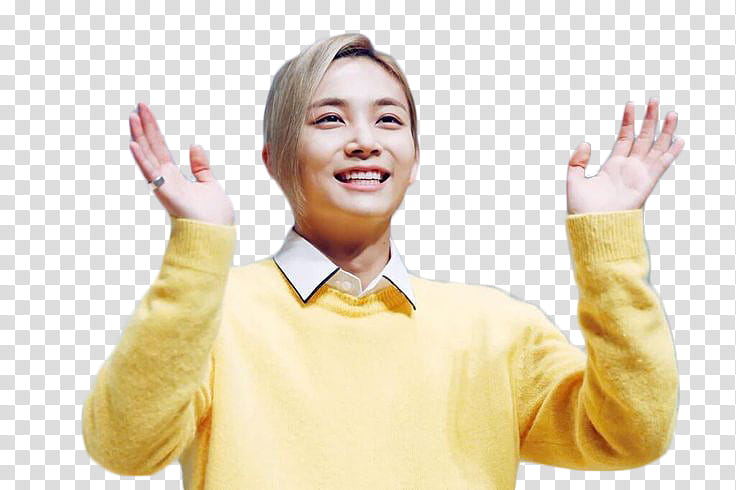 Jeonghan Seventeen, woman about to clap transparent background PNG clipart