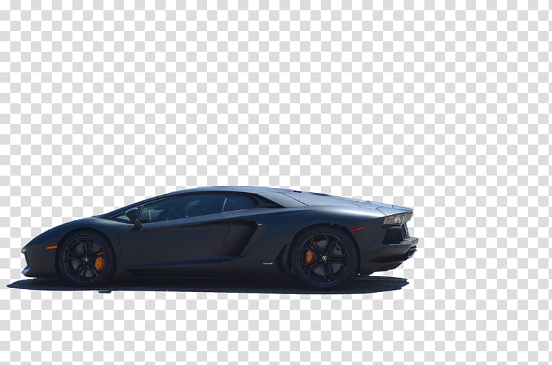 Black Matte Lamborghini Aventador transparent background PNG clipart