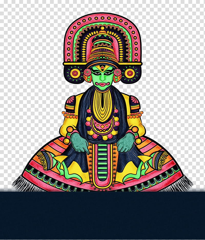 India Meditation, Dance, Folk Dance, Folk Arts Of Karnataka, Drawing, Folk Music, Kummattikali, Costume transparent background PNG clipart