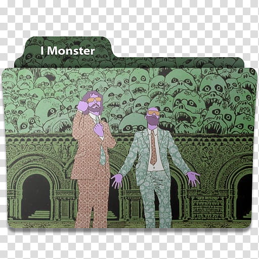 Music Folder , I Monster characters illustration transparent background PNG clipart