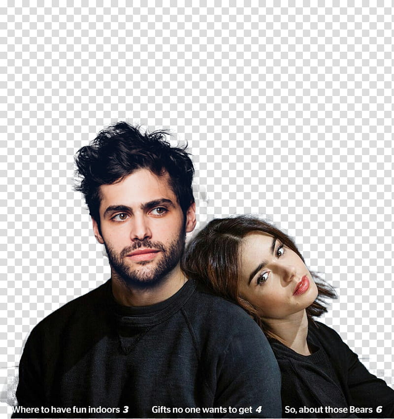 lily collins Matthew Daddario manipulatio transparent background PNG clipart