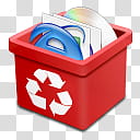 DSQUARED BINS, dsquared_trash_red_full icon transparent background PNG clipart