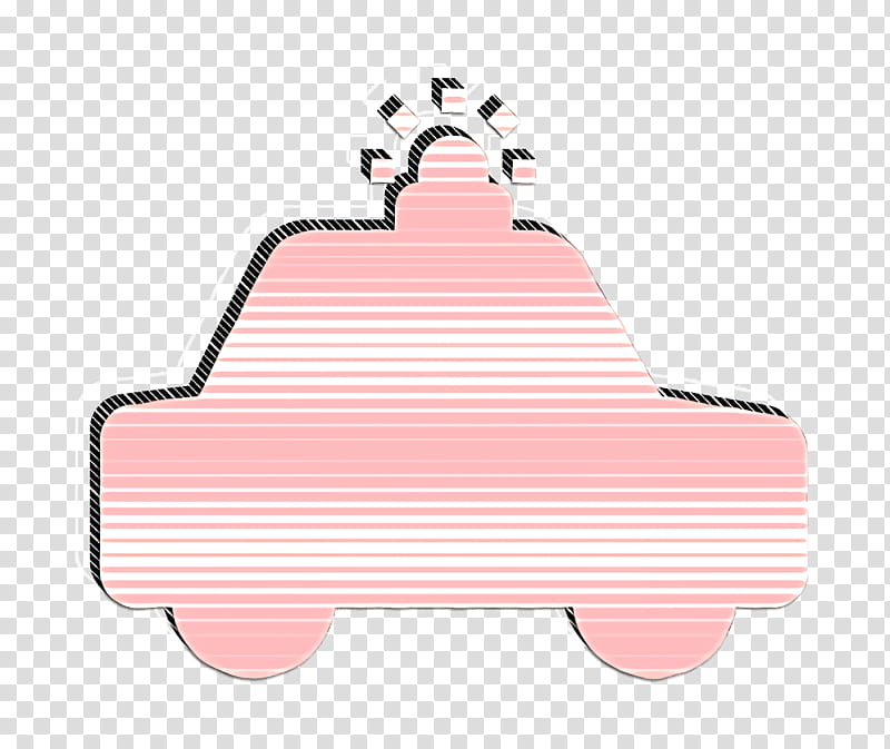 Patrol icon Car icon Police car icon, Red, Pink, Line, Logo, Vehicle transparent background PNG clipart