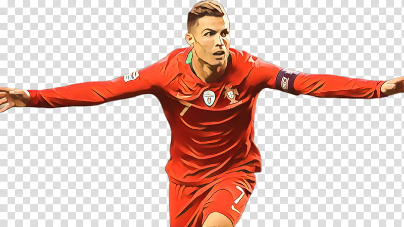 Cristiano Ronaldo, Portuguese Footballer, Fifa, Sport, Team Sport, Sports, Football Player, Red transparent background PNG clipart