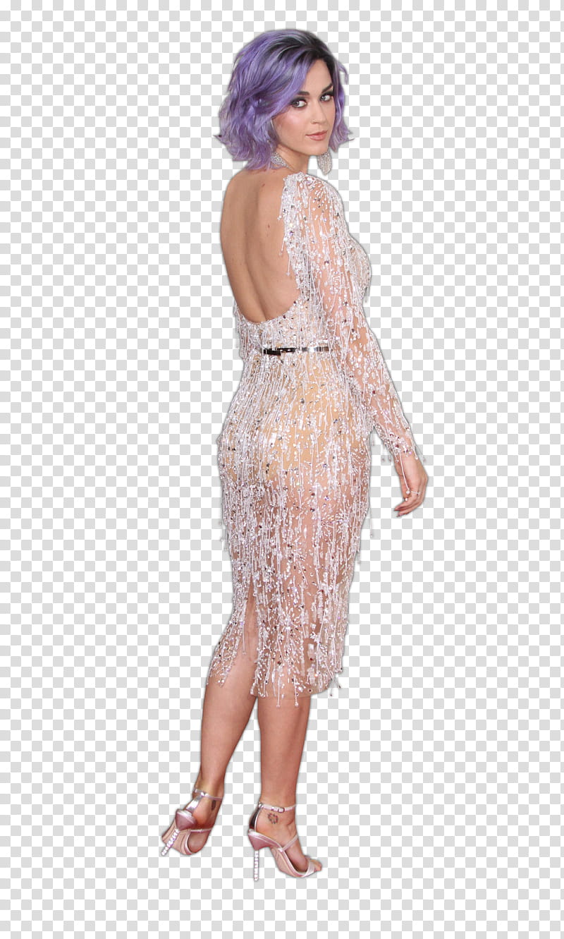 Katy Perry , woman looking backwards transparent background PNG clipart
