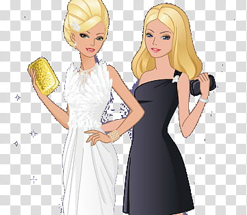 Las hermanas Barbie , transparent background PNG clipart