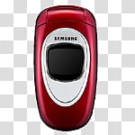 Mobile phones icons , hni, red Samsung flip pohne transparent background PNG clipart