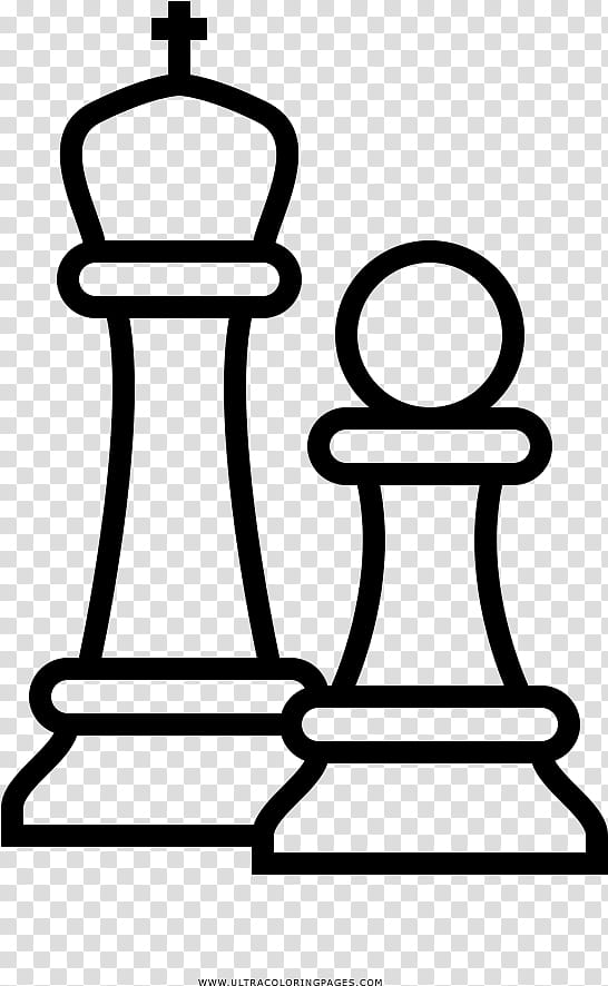 Chess pieces vector thin line icons king queen bishop rook k