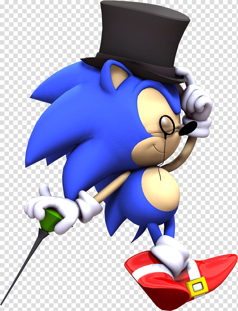 Classy Classic Sonic, sonic illustration transparent background PNG clipart