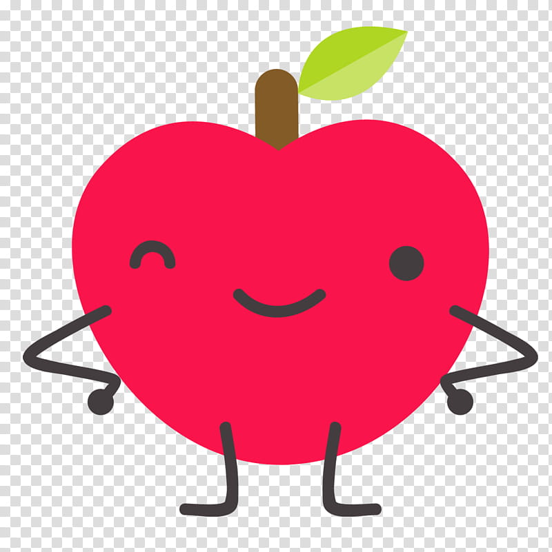Apple Logo, Facial Expression, Fruit, Macro, Pink, Cartoon, Plant, Food transparent background PNG clipart