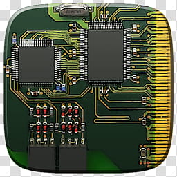 Marei Icon Theme, black and green circuit board transparent background PNG clipart