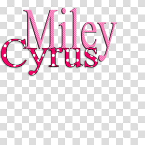 Miley Cyrus Texto transparent background PNG clipart thumbnail