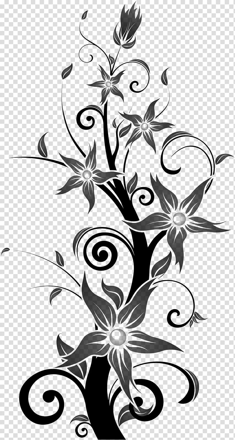 black flowers transparent background PNG clipart