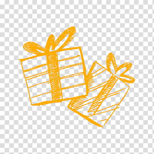 Gift Drawing, Cartoon, Festival, Box, Yellow transparent background PNG clipart