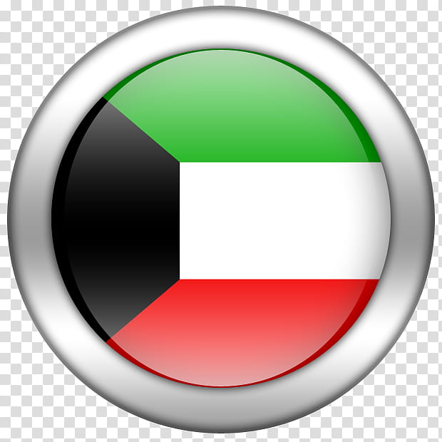 Middle Eastern Flag Buttons, Kuwait flag transparent background PNG clipart