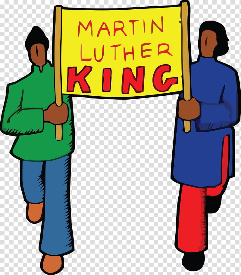 Martin Luther King Jr Day MLK Day King Day, Cartoon, Sharing, Job, Conversation transparent background PNG clipart