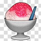 shaved ice on footed cup transparent background PNG clipart