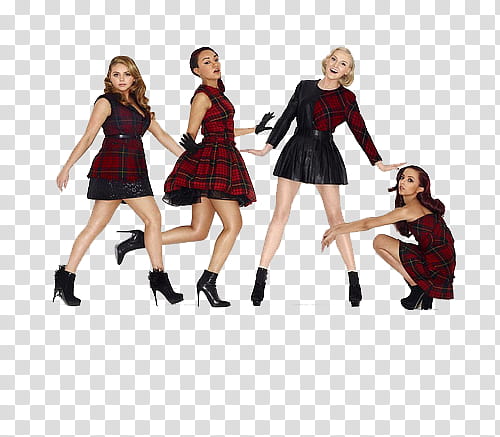 Little Mix, four female members transparent background PNG clipart