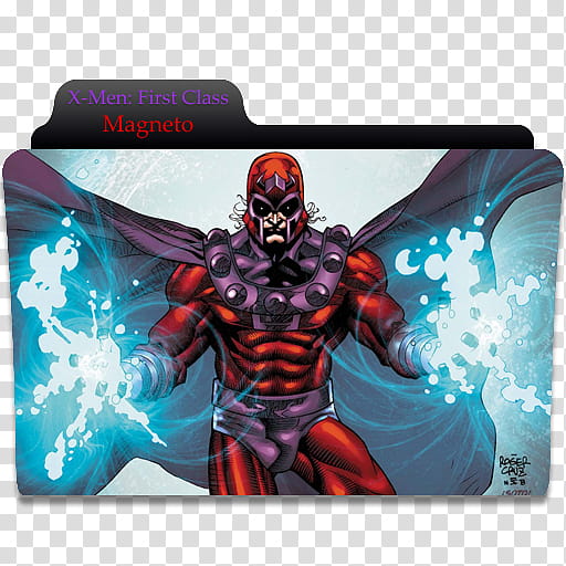 Marvel Comics Folder , X-Men First Class Magneto transparent background PNG clipart