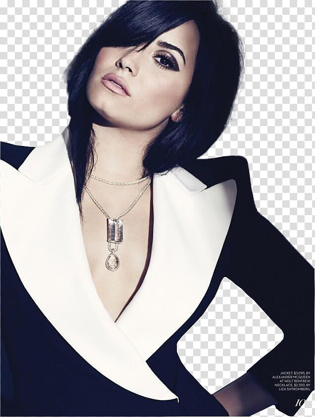 Demi Lovato, Demi Lovato leaning head to her left transparent background PNG clipart