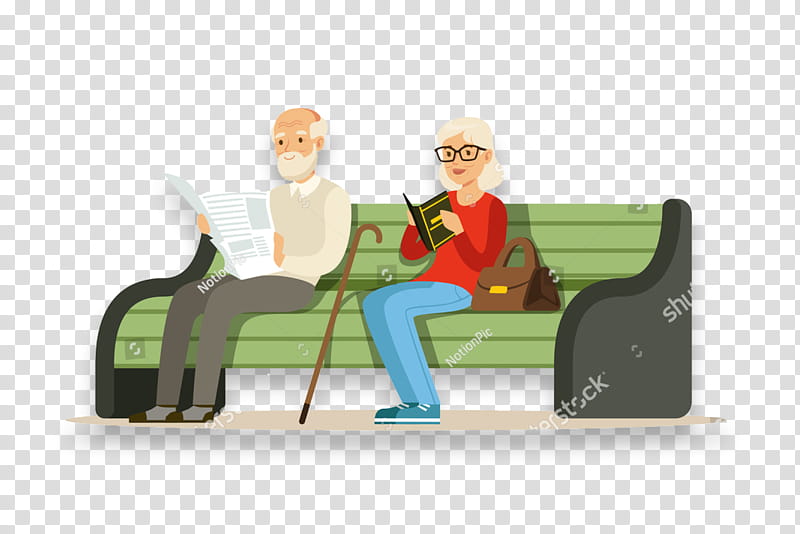 Man, Old Age, Senior, Health, Sitting, Furniture, Cartoon, Job transparent background PNG clipart