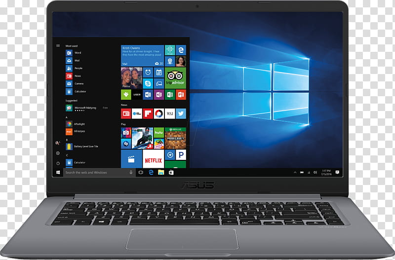 Laptop, Asus Vivobook S15, Asus Vivobook S14, Intel Core I58400, Central Processing Unit, Windows 10, Technology, Computer Hardware transparent background PNG clipart