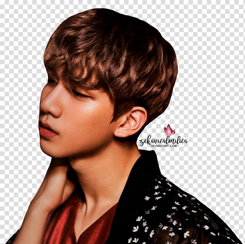 VIXX Hyuk Shangri La, man wearing black top transparent background PNG clipart