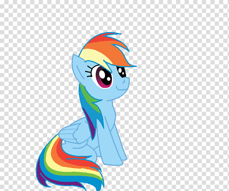 -, rainbow dash sitting, blue My Little Pony character transparent background PNG clipart