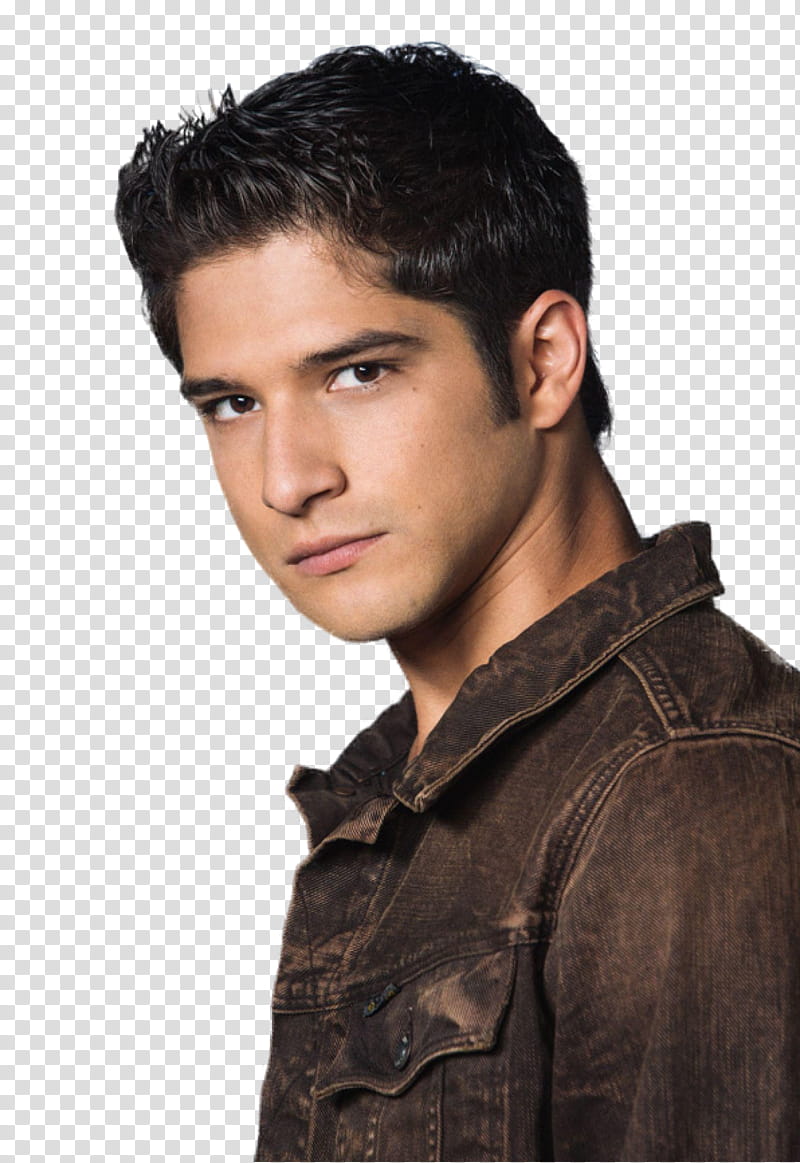 Teen Wolf, man wearing brown denim button-up top transparent background PNG clipart