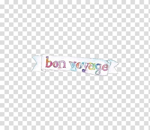 Vintage s, Bon Voyage banner transparent background PNG clipart