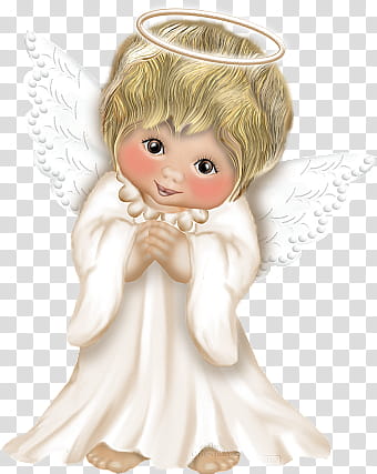 Little White Angel transparent background PNG clipart
