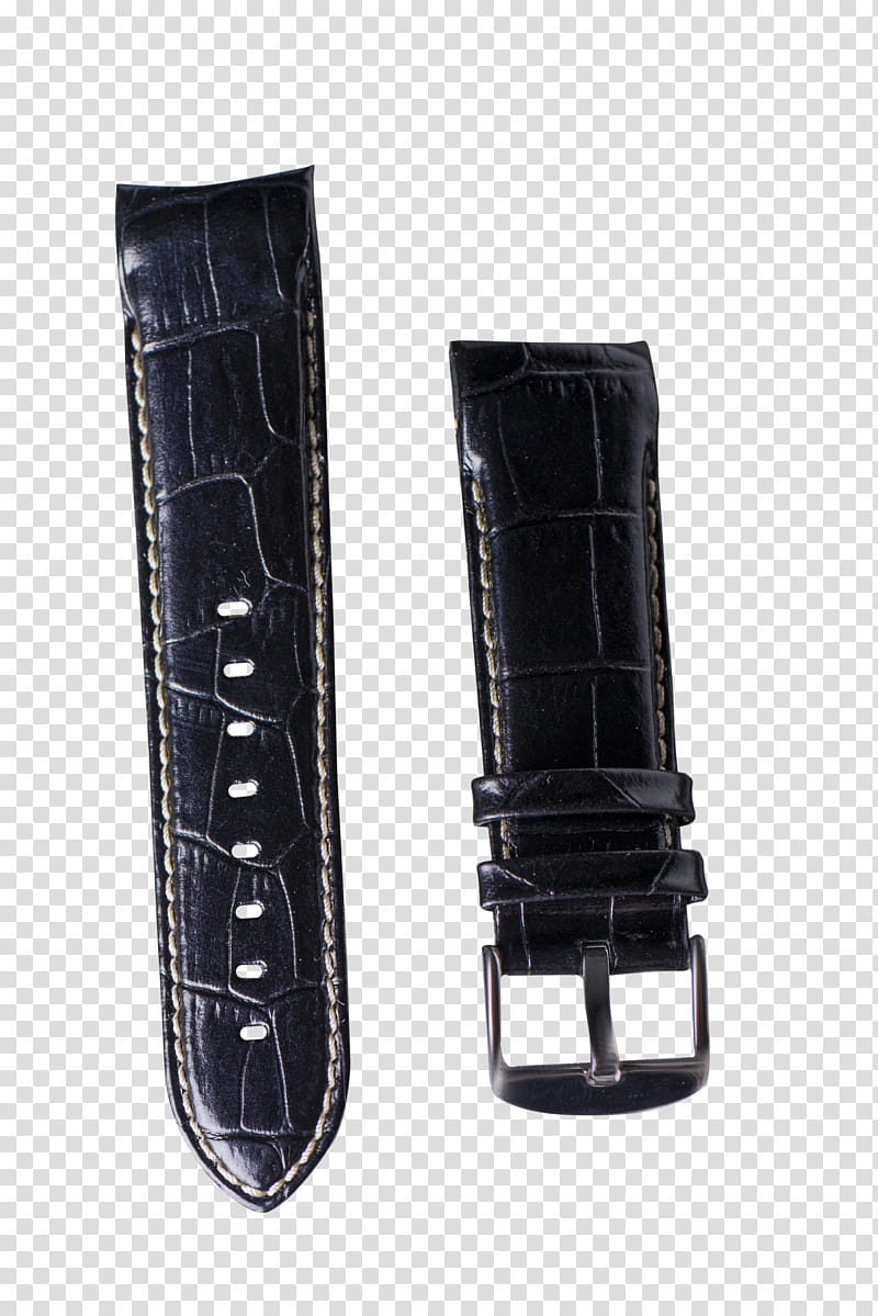 Black watch straps , black leather strap transparent background PNG clipart