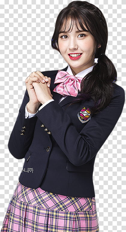 Somi Scoolooks, woman wearing school uniform transparent background PNG clipart