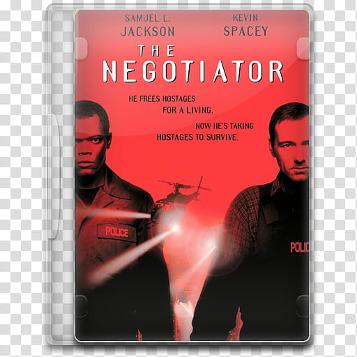 Movie Icon Mega , The Negotiator, The Negotiatir DVD case transparent background PNG clipart