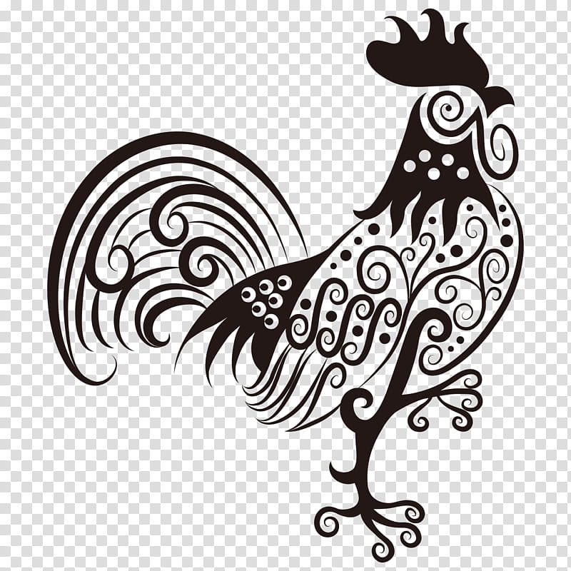 Bird Line Art, Chicken, Decal, Wall Decal, Window, Sticker, Rooster, Paper transparent background PNG clipart