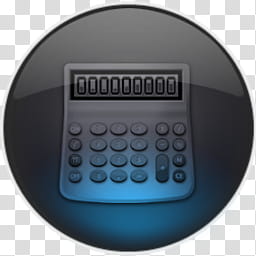 Inner Blue Circle, gray calculator transparent background PNG clipart